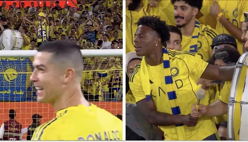 احتفالية رونالدو مع «اليوتيوبر» سبيد بعد فوز النصر السعودي.. حديث العالم (فيديو) 1760890683 image